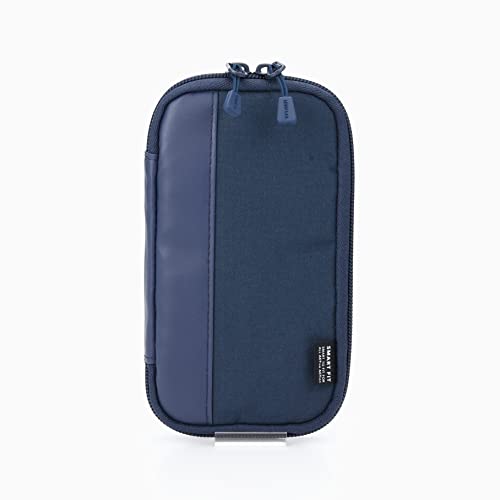 LIHITLAB Compact Pen Case, Water & Stain Repellent, Navy