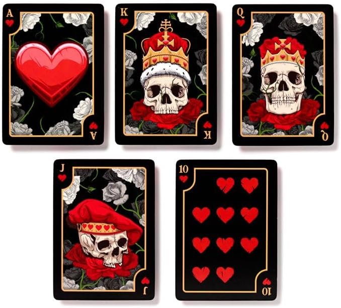 Puckator Skulls and Roses Playing Card