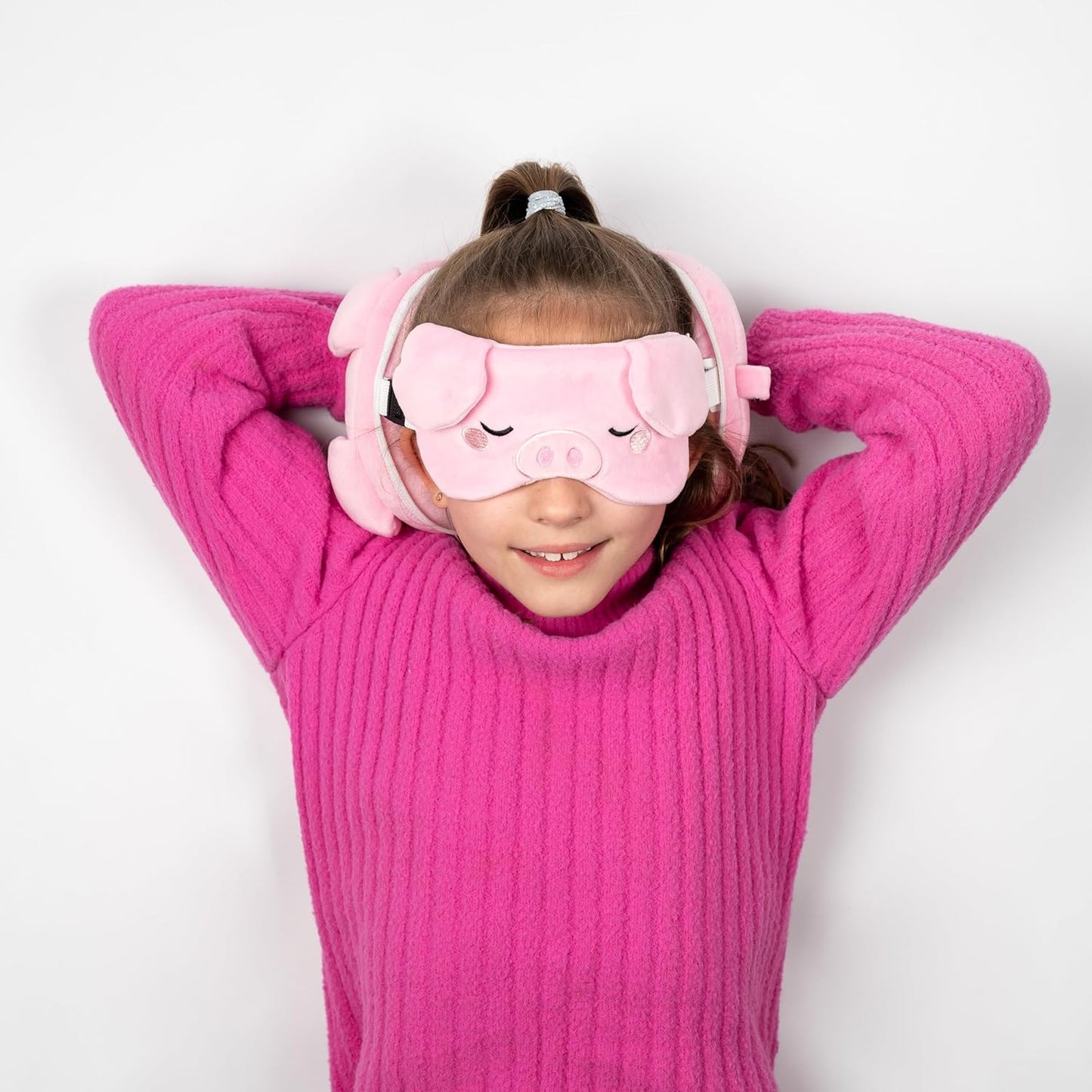 Pig Plush Travel Pillow & Eye Mask