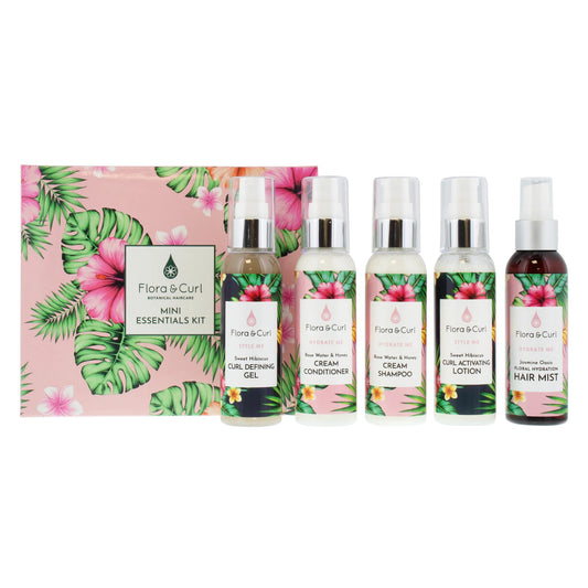 Flora & Curl Mini Essentials Kit (5x75ml)