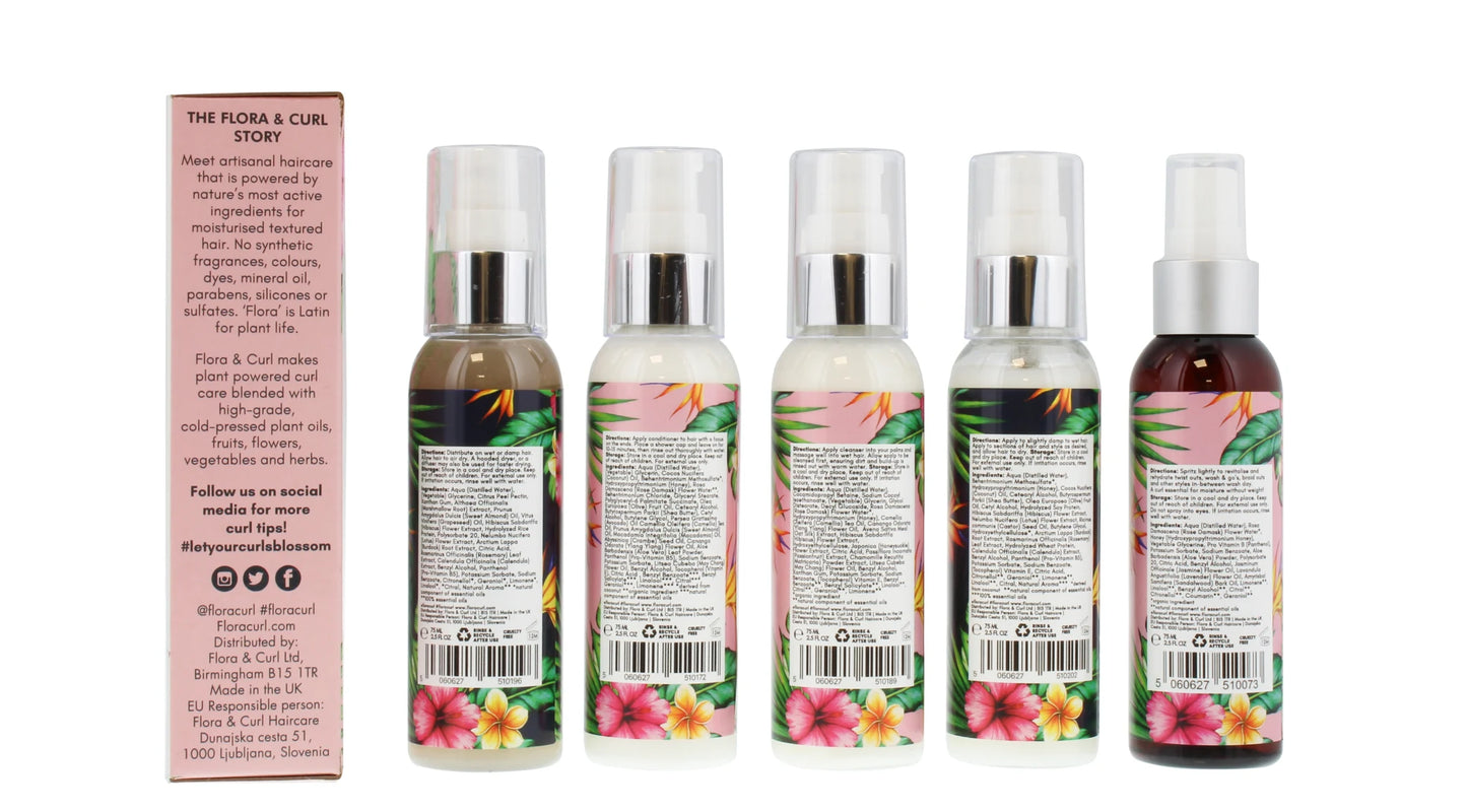 Flora & Curl Mini Essentials Kit (5x75ml)