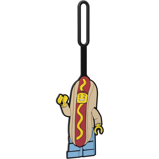 LEGO Hot Dog Guy Bag Tag