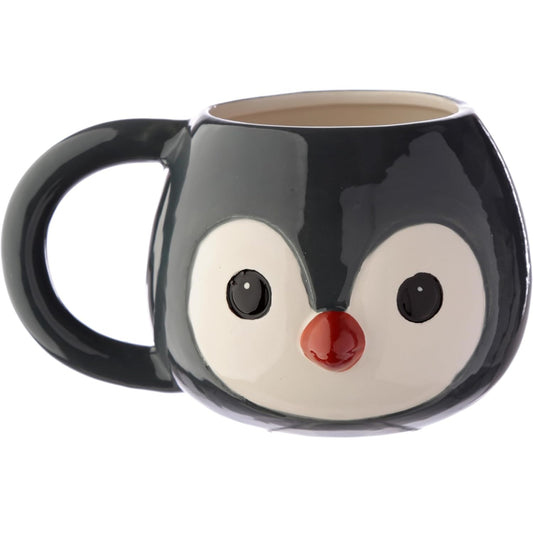 Penguin Head Ceramic Shaped Tea Coffee Mug