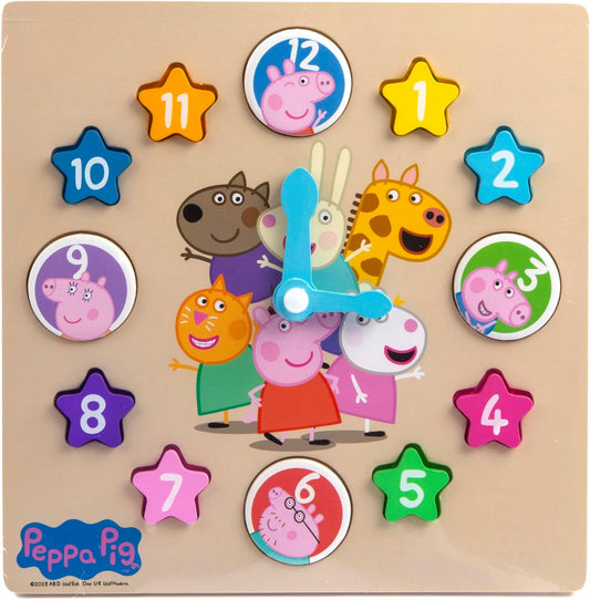 Peppa Pig Wooden Learning Clock