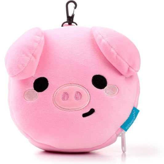 Pig Plush Travel Pillow & Eye Mask