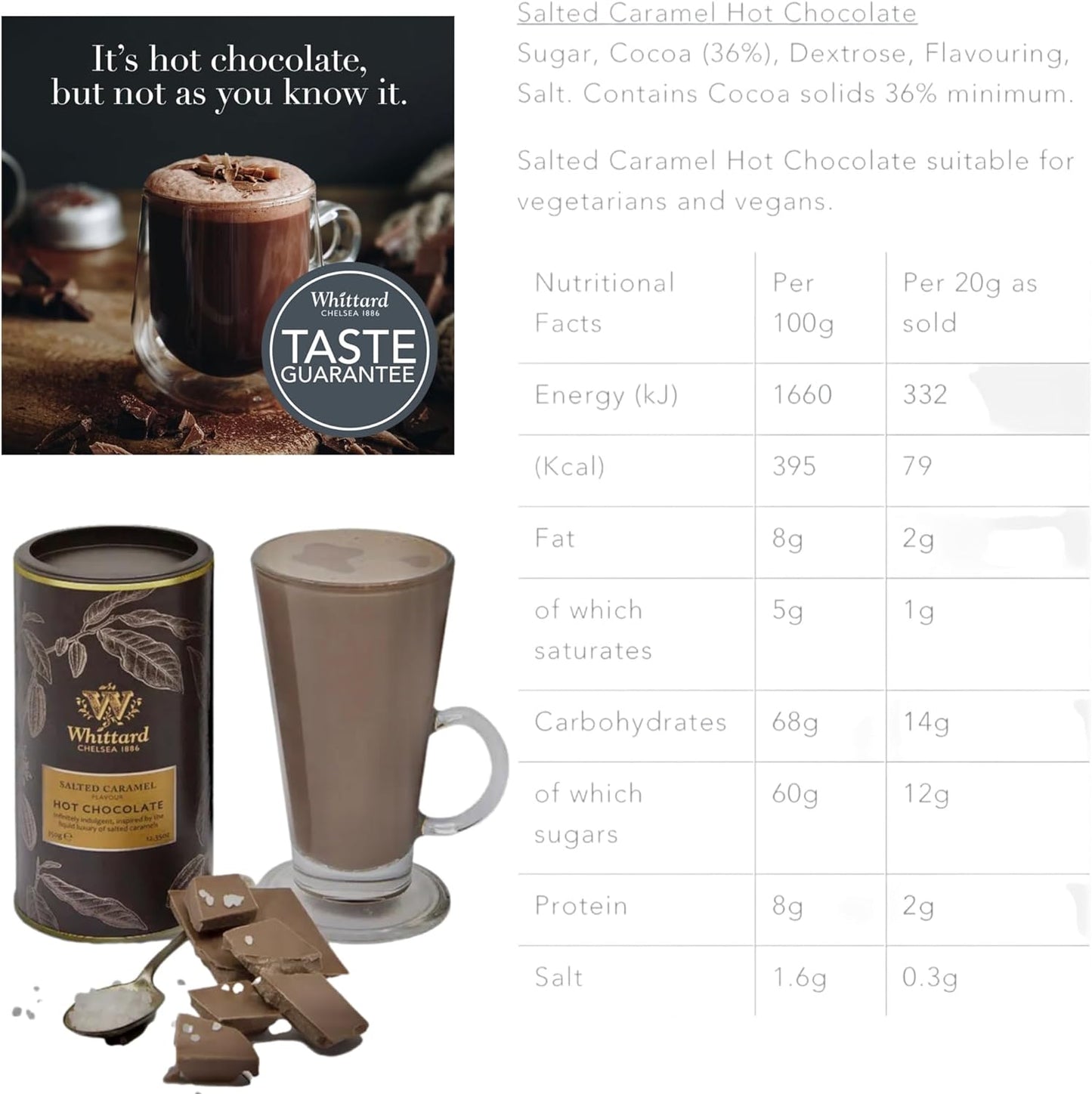 Whittard of Chelsea Luxury Hot Chocolate 3 x 350g