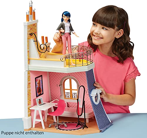 Miraculous 2in1 Balcony Bedroom Dolls House and Accessories Playset